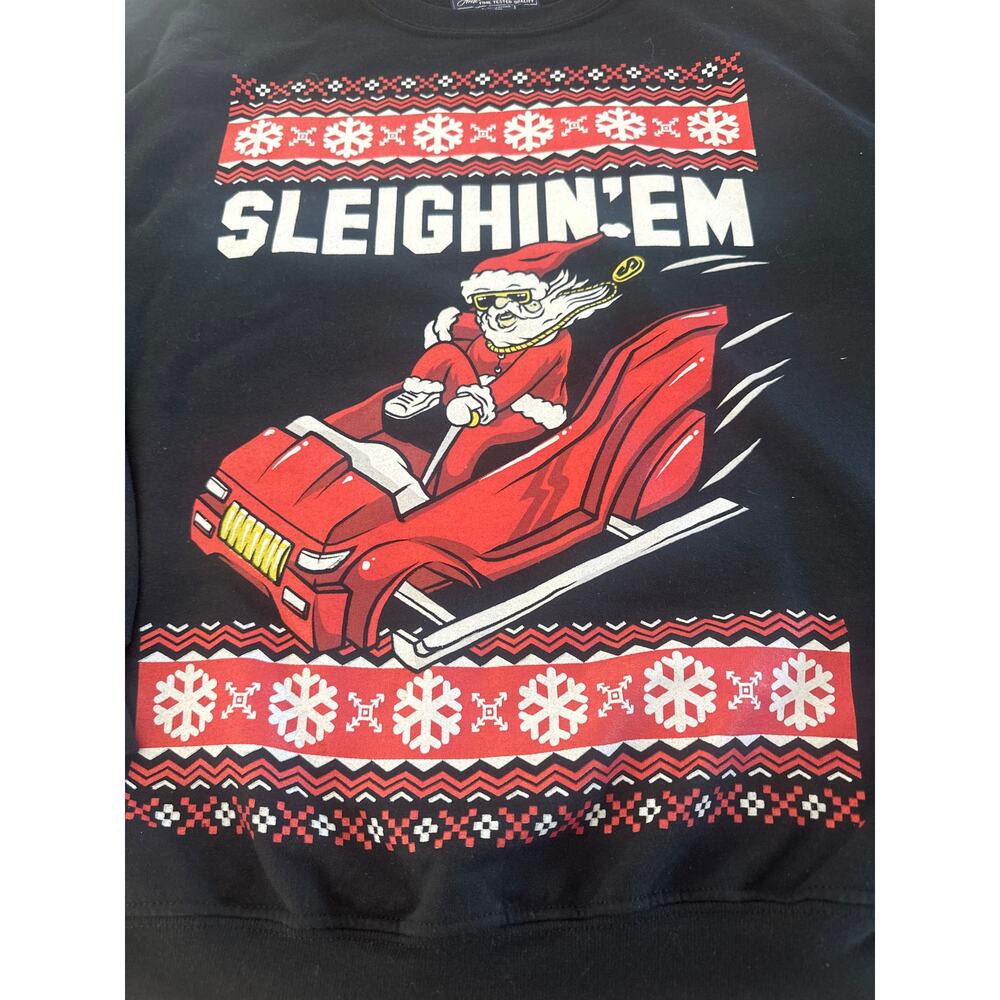 MENS PRIMARK CHRISTMAS GINGERBREAD CANDY CANE XMAS BLACK SHIRT SzM BNWT NEW GIFT
